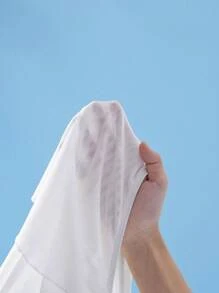 Ruffle Trim Knot Side Cover Up Skirt, For Summer Beach Vacation - White - View 5