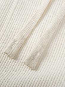 Men Slant Pocket Drawstring Waist Pants - Apricot - View 6