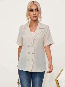 Aveloria Bluse mit doppelten Knopfleisten, Revers,