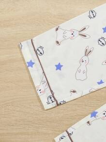 休閒 可愛動物女童（大）家居服 - 杏色 - 查看 7