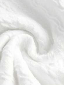 SHEIN EZwear Chất rắn Ống ngọn & Quần ống rộng - trắng - Xem 3