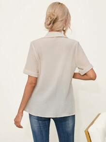Aveloria Bluse mit doppelten Knopfleisten, Revers,
