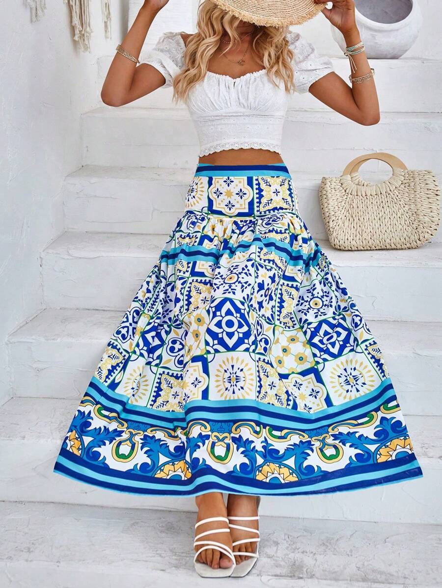 Breezaya Váy nữ Hoa Bộ lạc Boho - Nhiều màu - Xem 1