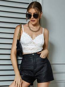 Eilly Bazar 直筒短褲 - 黑色 - 查看 5