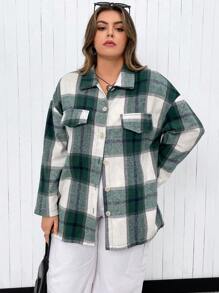 Flirla Hơn In kẻ sọc Thả vai áo - Nhiều màu - Xem 8