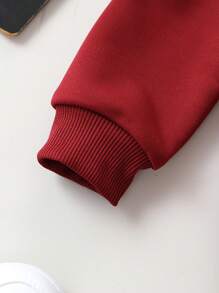 SHEIN 男小童字母圖案衛衣和衛褲 - 彩色 - 查看 5