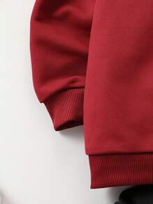 SHEIN 男小童字母圖案衛衣和衛褲 - 彩色 - 查看 4