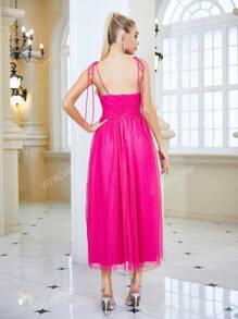Busto Franzido Malha Vestido Cami