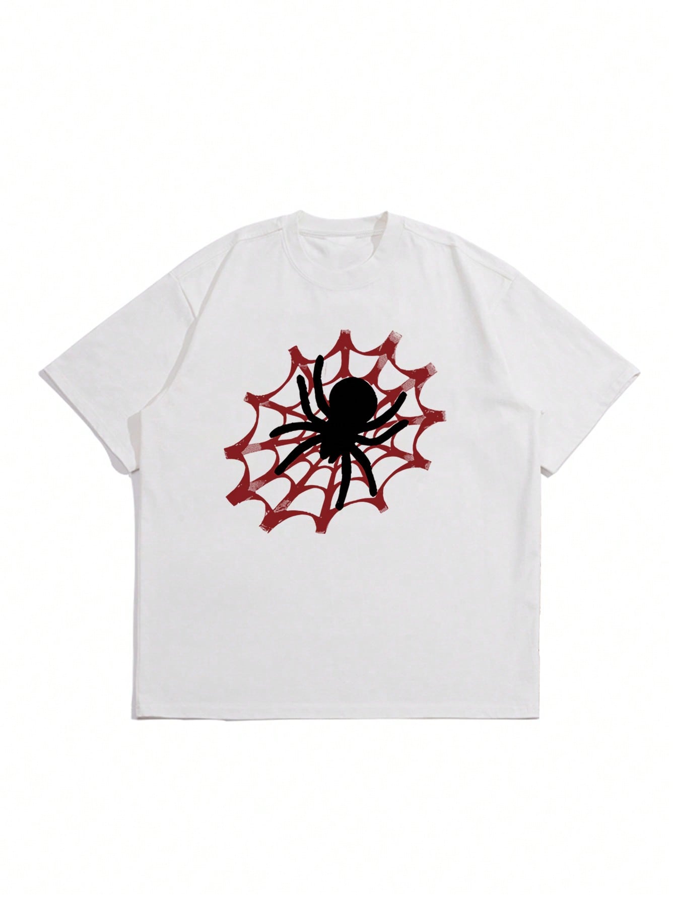 Men Spider Print Tee