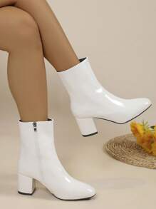 Của phụ nữ Đúng mốt Ngoài trời Thoải mái Bốt Cổ điển - trắng - Xem 1