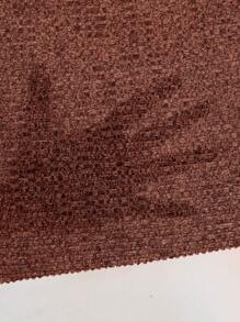 SHEIN Clasi 雜色針織腰帶緊身洋裝 - 鏽棕色 - 查看 6