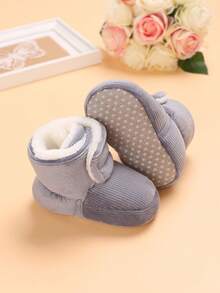 Infant Slip On Wearing Fashionable Boots - Grey - View 2