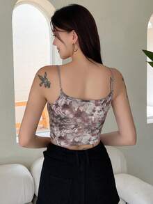 DAZY In Đồ họa Viền khăn tay Cami ngọn - Nhiều màu - Xem 5