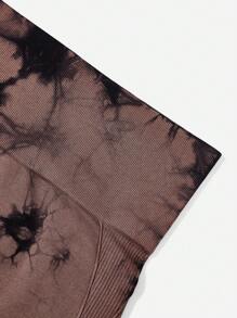 2入組紮染寬腰帶運動打底褲 - 彩色 - 查看 6