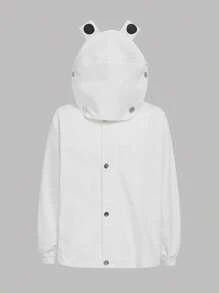 SHEIN Adolescent Garçon Manteau À Capuche Design Oreilles 3D