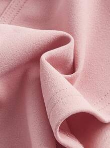 SHEIN MOD Top unicolor crop correa ancha & Pantalones de pierna ancha - Rosa vieja - Ver 4