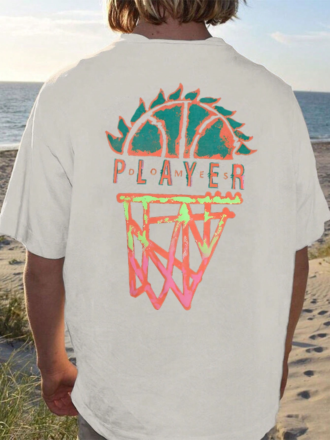 Men Letter Graphic Tee