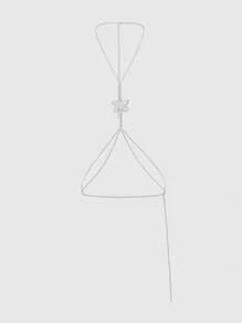 蝴蝶水鑽鏈條細節內衣配件