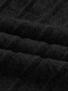 SHEIN EZwear Solid Tube Top & Pencil Skirt - Black - View 3