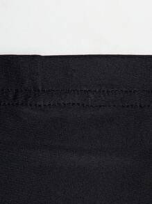 SHEIN SXY Cut Out Crop Top & Leggings - Black - View 7