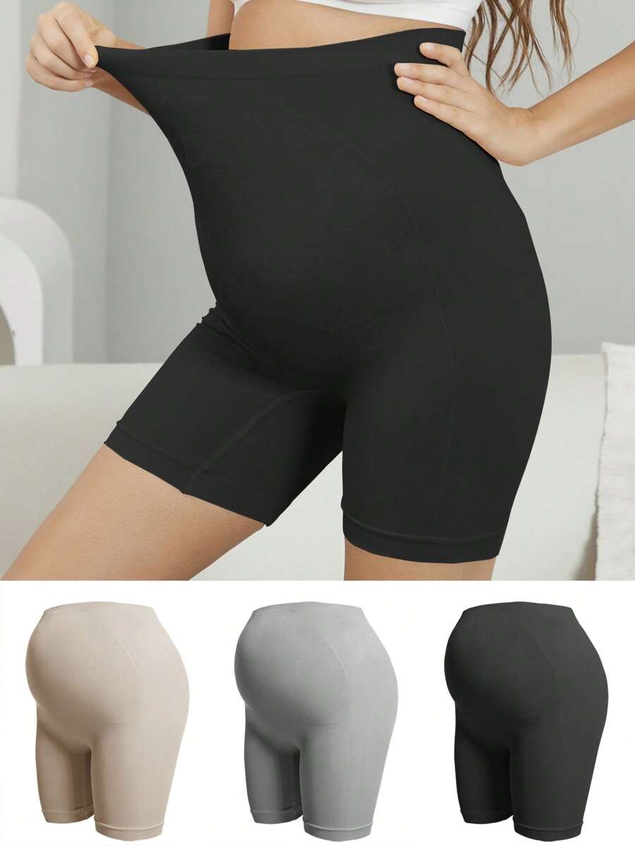 Moonlight&Mama Conjunto de 3 Bragas Lisas de Maternidad para Madres - Multicolor - Ver 1