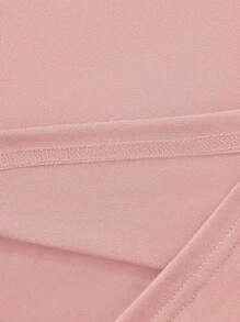 SHEIN Essnce 汽車和字母圖案短款T恤 - 粉色 - 查看 7