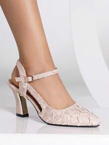 Zapatos De Tacón Alto Elegantes Para Mujeres - Rosa - Ver 3