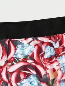 男士印花平角內褲 - 彩色 - 查看 4