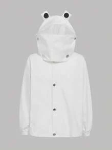 SHEIN Adolescent Garçon Manteau À Capuche Design Oreilles 3D