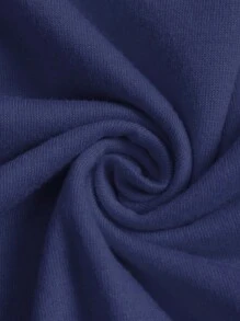 INAWLY Astronaut And Letter Graphic Tee Graphic Tees Women Tops - Navy Blue - View 3