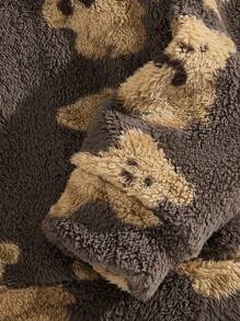 EASEVO 超大号男士加大码泰迪熊图案连帽衫 - 彩色 - 查看 7