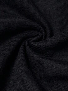 ROMWE MEN Goth 男款骷髏與字母圖案的運動衫 - 黑色 - 查看 3