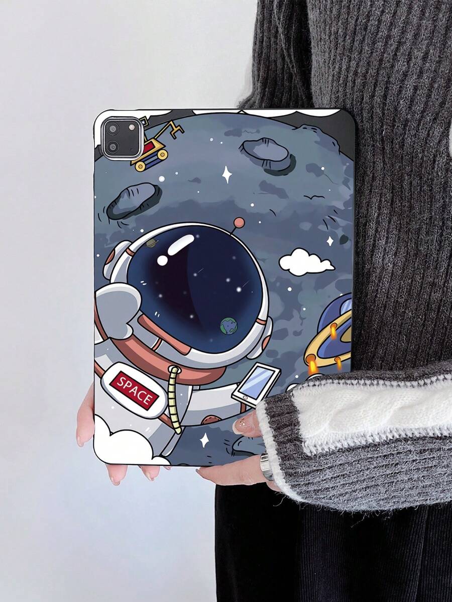 宇航員圖案保護套適用於iPad - 彩色 - 查看 1