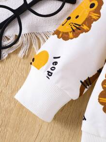 男嬰獅子圖案運動衫 - 彩色 - 查看 7