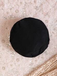 Đứa bé gái Nút phía trước Thắt lưng Tay áo lồng đèn Đầm - trắng - Xem 7