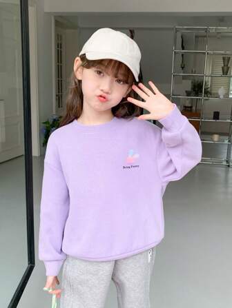 zosee Hanorac cu umăr căzut cu literă pentru fetiță