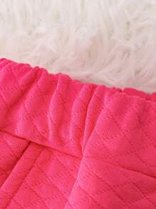 SHEIN Stickerei Cartoons Farbblock Lässig Kleine Mädchen-Sets