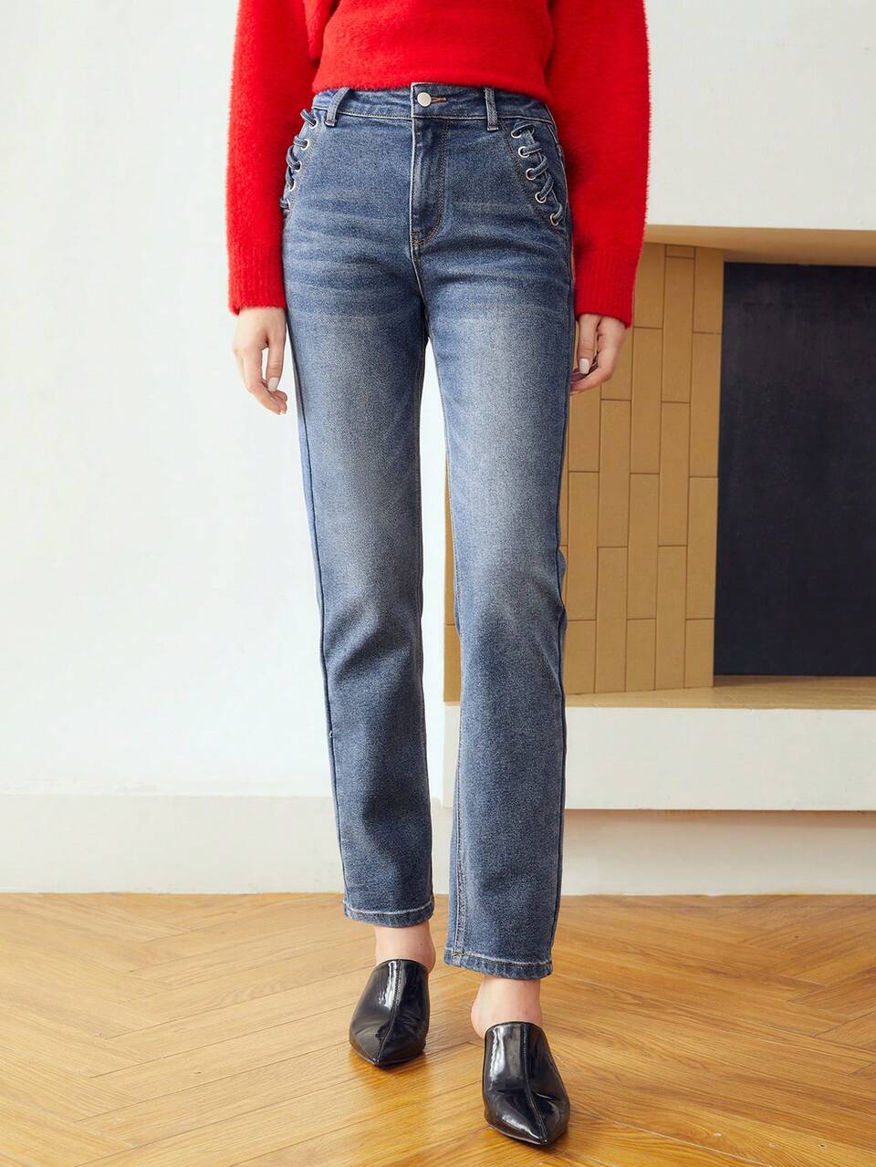 MOTF Jeans de pierna recta