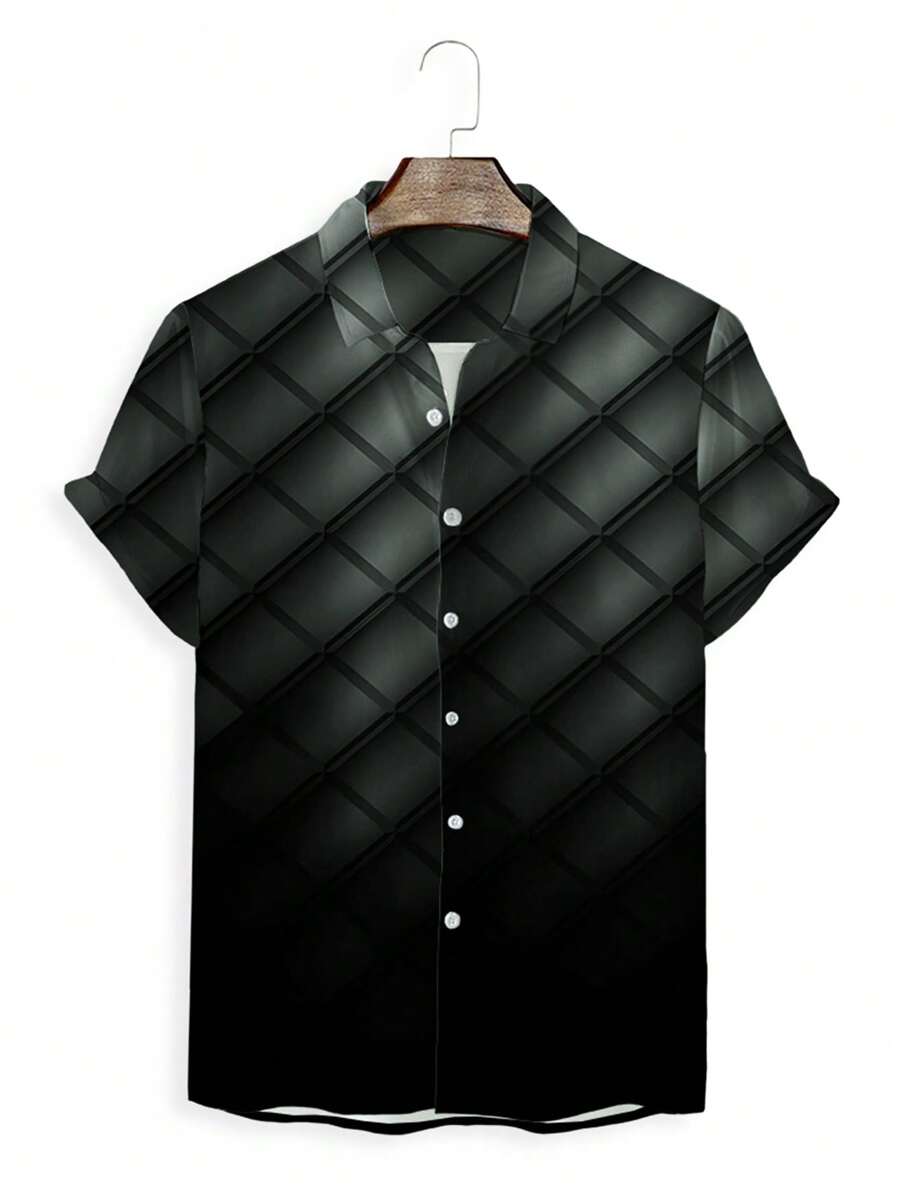 Manfinity Homme Men Plus Plaid Print Shirt - Multicolor - View 1