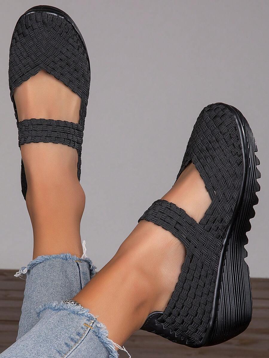sporty wedge sneakers
