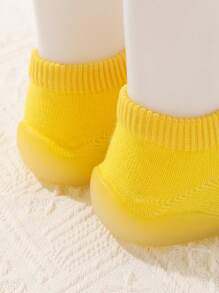 Bebé anti deslizante Calcetines de piso Zapatos con suela blanda para , , interior , nuevo estilo para verano , antideslizante Zapatillas deportivas calcetín - Amarillo - Ver 3