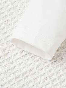 SHEIN 女嬰標語圖案連身背心&條紋印花衛褲&帽 - 彩色 - 查看 7