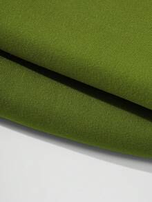 SHEIN Unity 字母圖案加絨內裏連帽衫和運動褲 - 綠色 - 查看 4