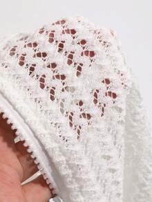 DAZY Solid Drop Shoulder Zip Up Hooded Sweatshirt - White - View 3