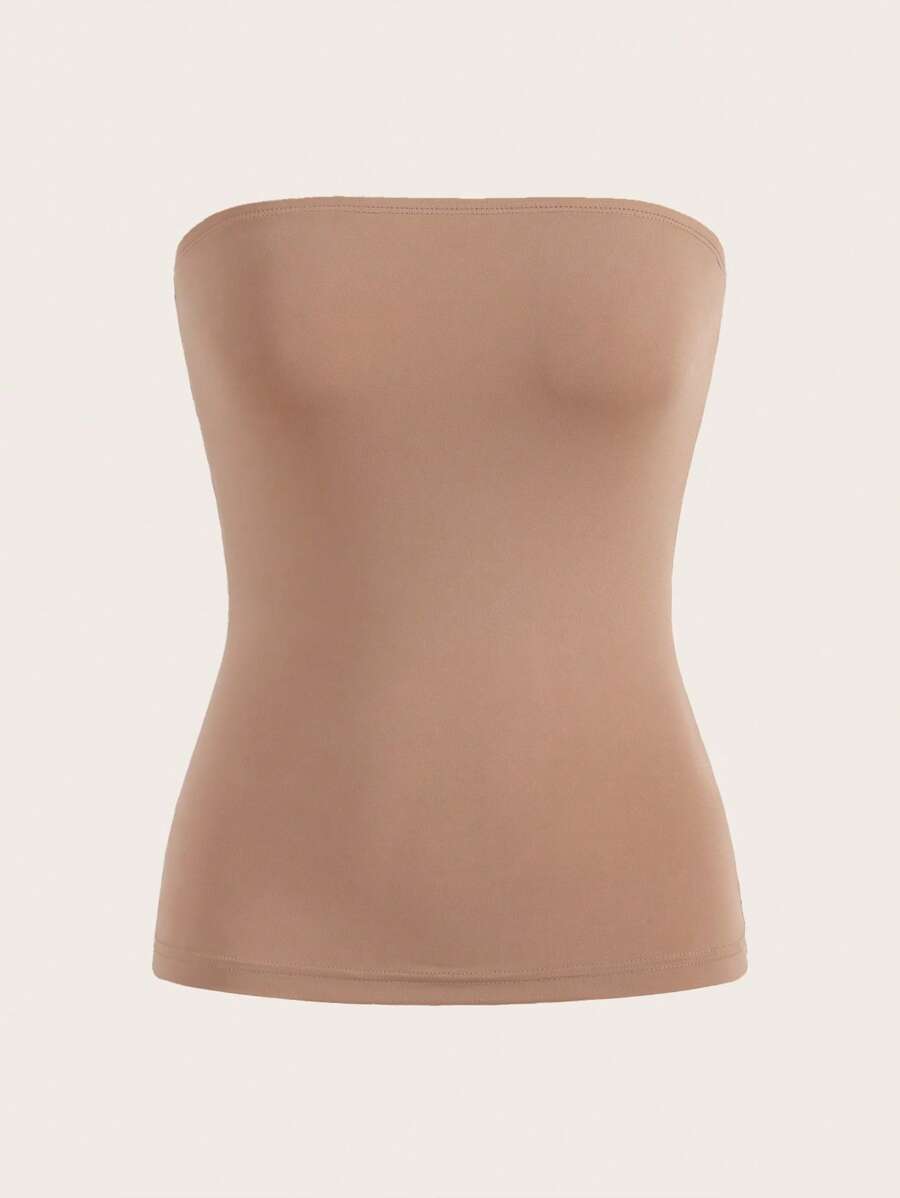 SHEIN BASICS Women Tops - Apricot - View 1