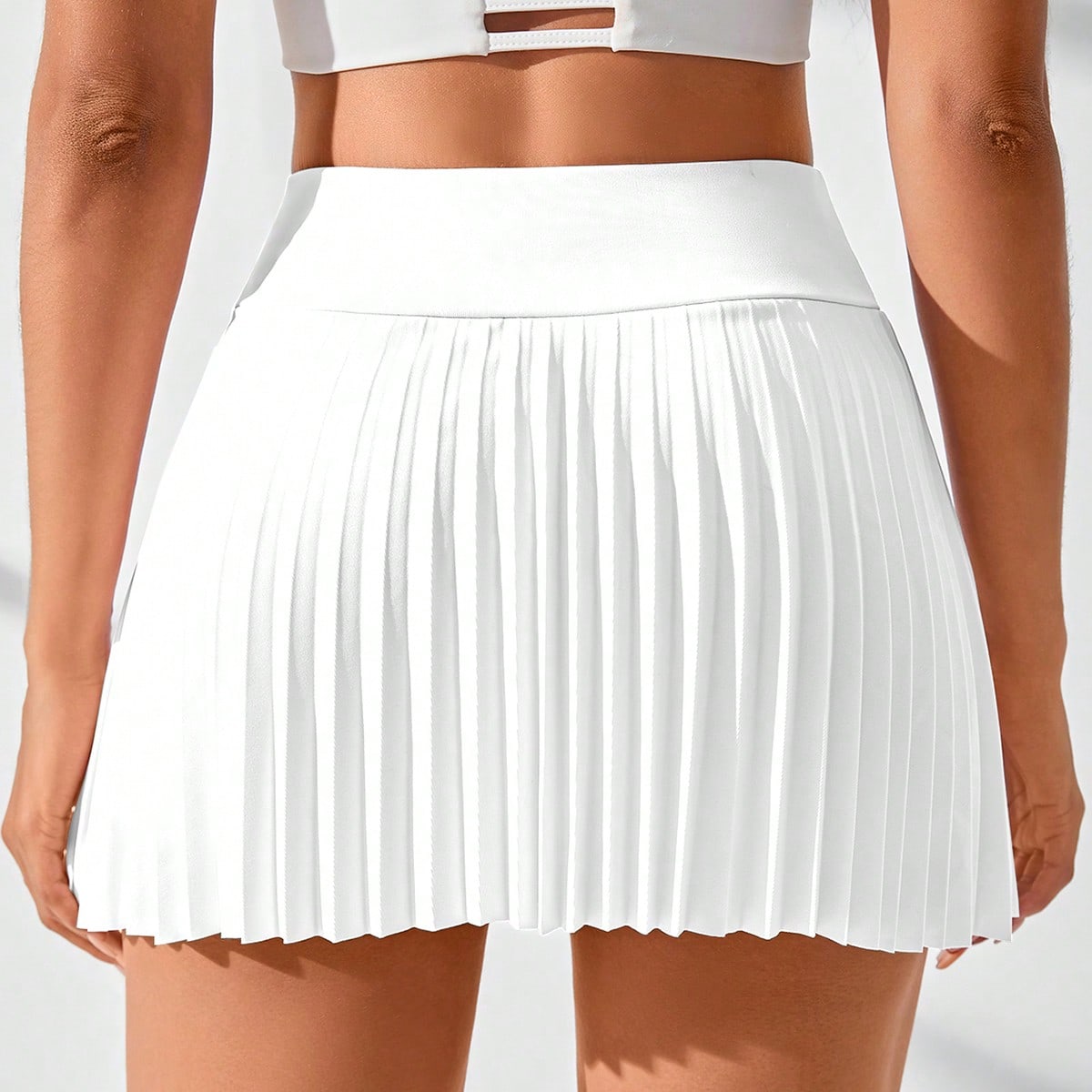 Falda short con pliegues y bolsillo para teléfono, falda de tenis, falda deportiva