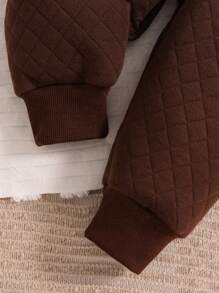 Baby Boy Bear Print Jacket & Sweatpants Set