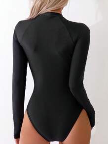 Swim SPRTY Tropische print Voorrits Eendelig badpak