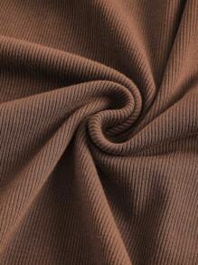 SHEIN 孕婦素色喇叭下擺洋裝