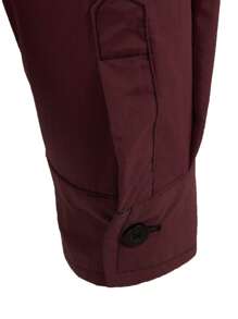 Hombres Camisa con botón de manga enrollada - Burdeos - Ver 4